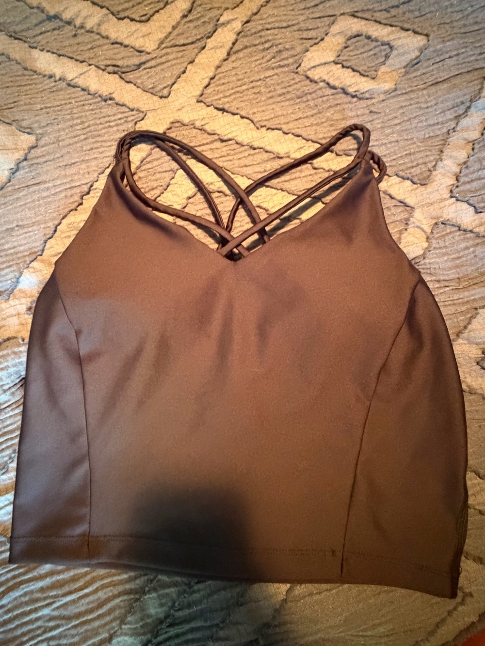 Avia Black Strappy Sports Bra Tank - Medium